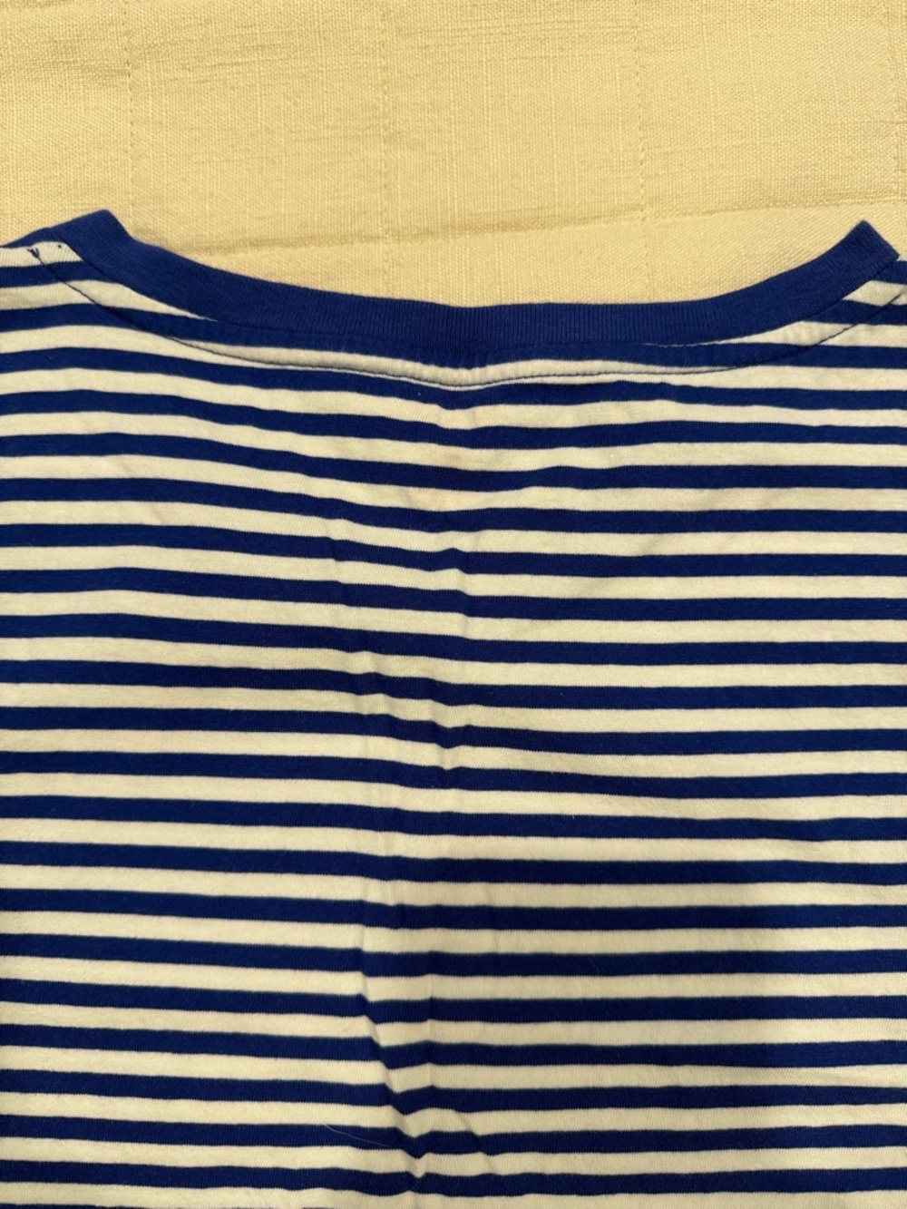 Polo by Ralph Lauren Blue & White Striped V-Neck Tee with Red Pony - Picture 10 of 10